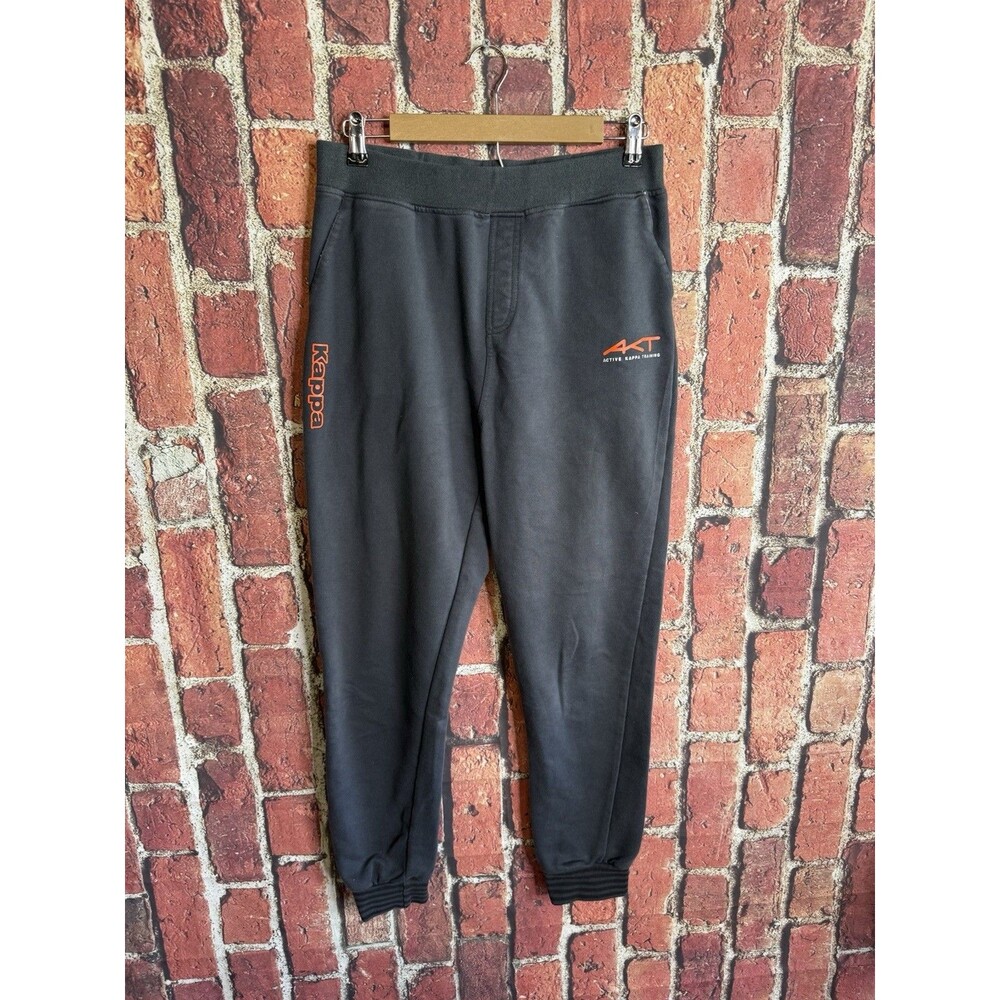 Kappa Mens Gray Jogger Sweatpants Pullon Size Large